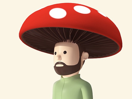 蘑菇_创意设计作品图片素材-站酷zcool