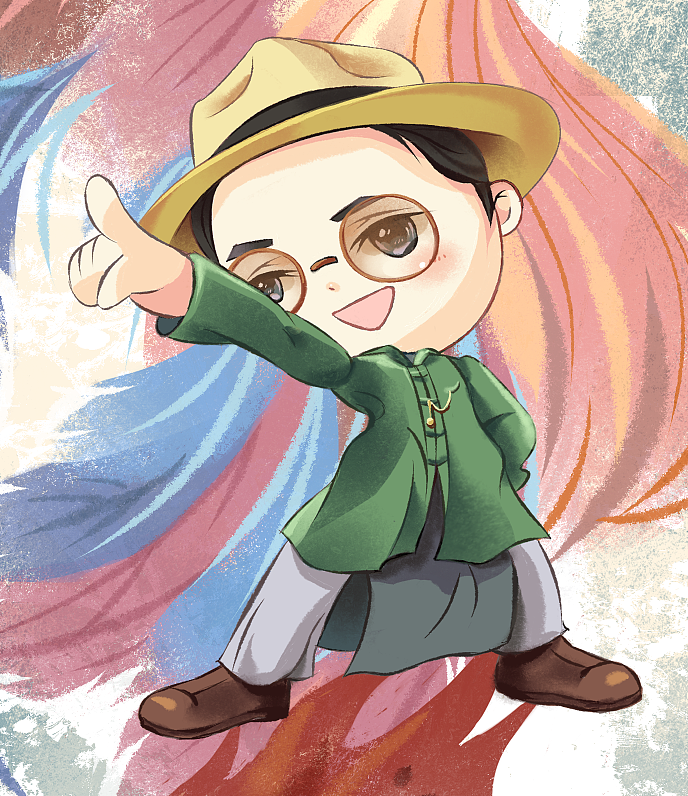 鬼吹灯怒晴湘西q版众人_画画的朝雨-站酷zcool