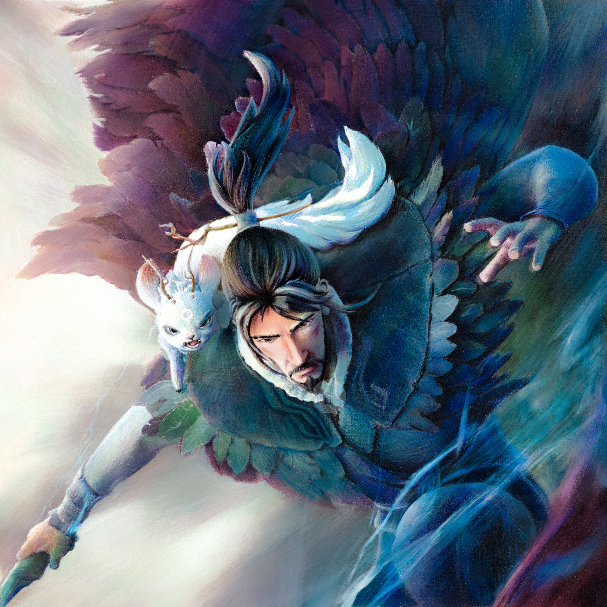 彩铅——姜子牙