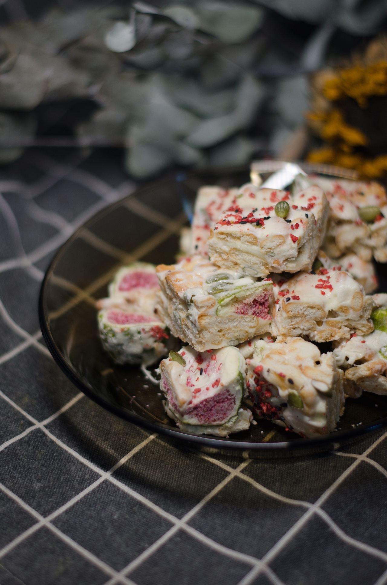 雪花酥 摄影 食品