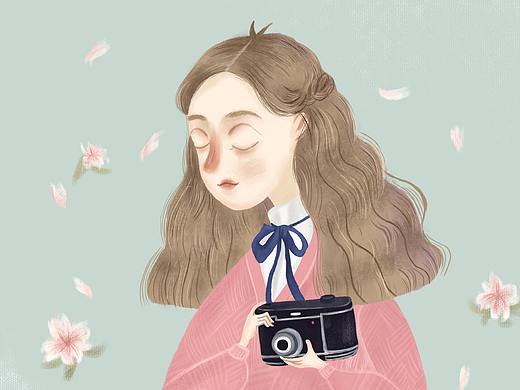 插画练习# 想象春天的样子 