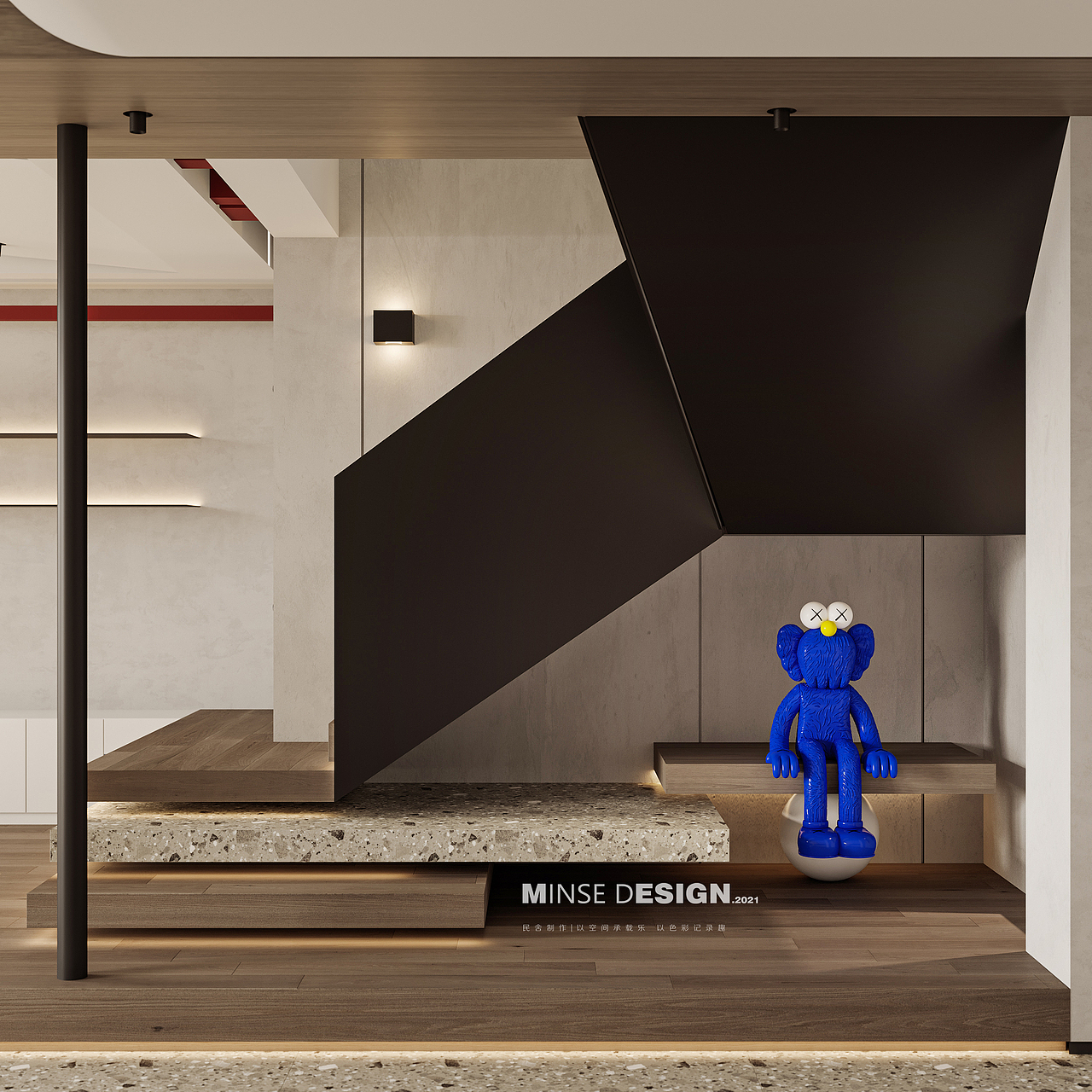 space 自宅 X 交织平衡（图ZMjU1MTI5MzI0） - 家装设计 - 站酷设计师民舍制作空间设计原创素材 - 站酷ZCOOL