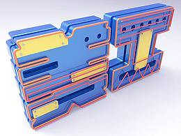 淘宝天猫电商主题设计C4D+PS文字图形艺术（附源文件）