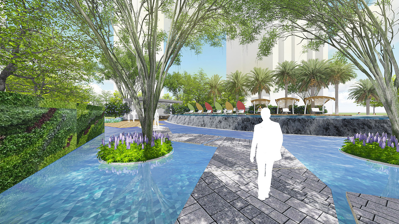 地产项目景观效果图