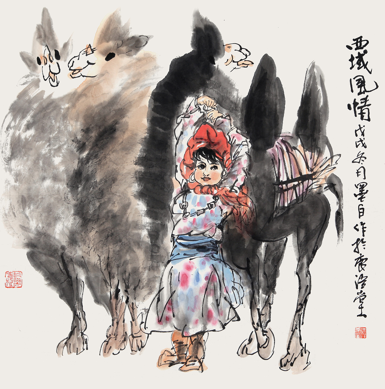 西域风情|插画|艺术插画|画家张学军 - 原创作品 - 站酷 (zcool)