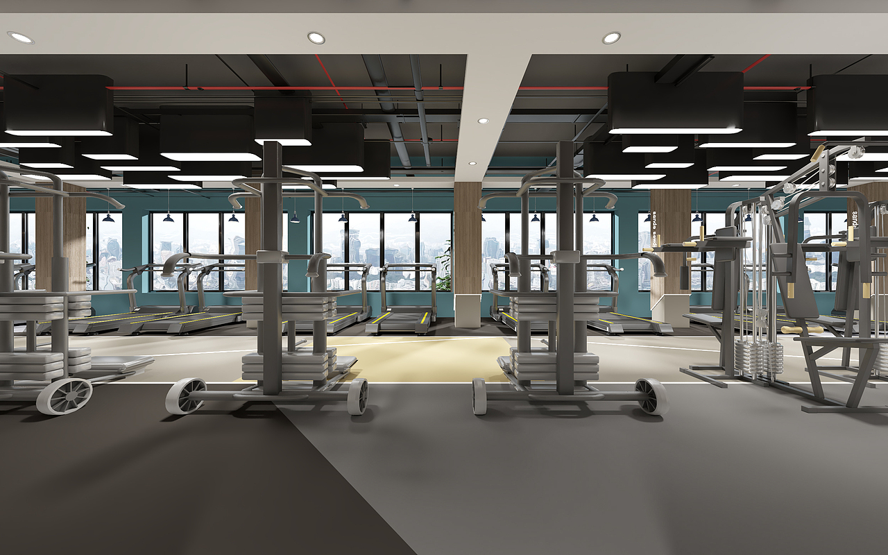 工装 简约风健身房