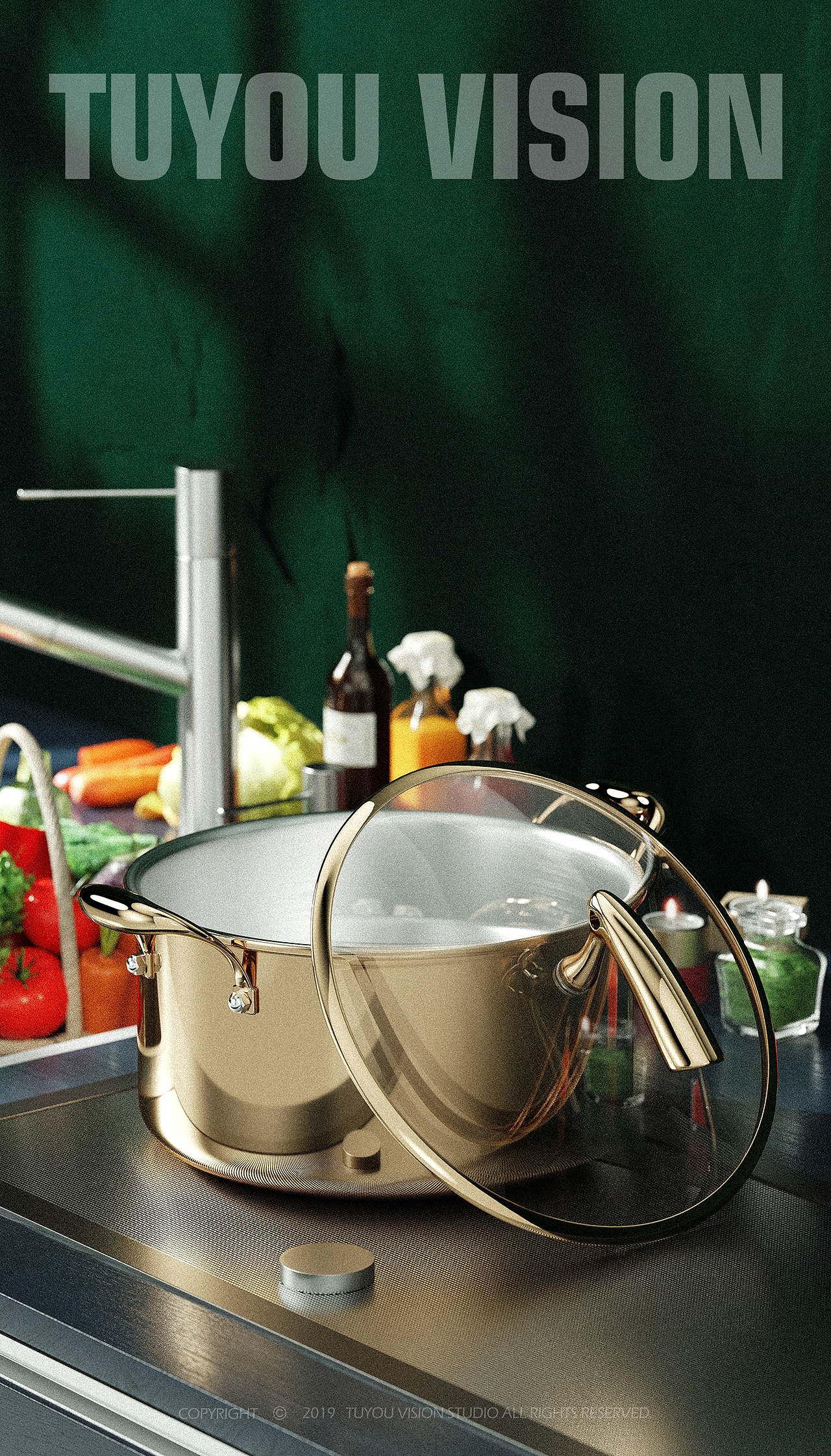 C4D+OC渲染高反光锅具（搭建场景）（图ZMTg2MjY1MDc2） - 场景 - 站酷设计师song洪峰原创素材 - 站酷ZCOOL