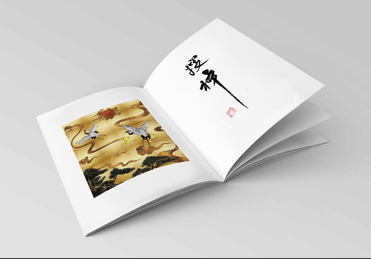 【国风】丹鹤朝阳（图ZMjAwMjE3NjA4） - 创作习作 - 站酷设计师太傅小白DLin原创素材 - 站酷ZCOOL