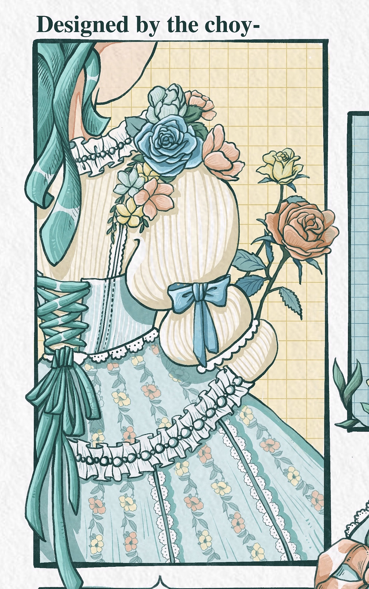 procreate原创插画|薄荷百合