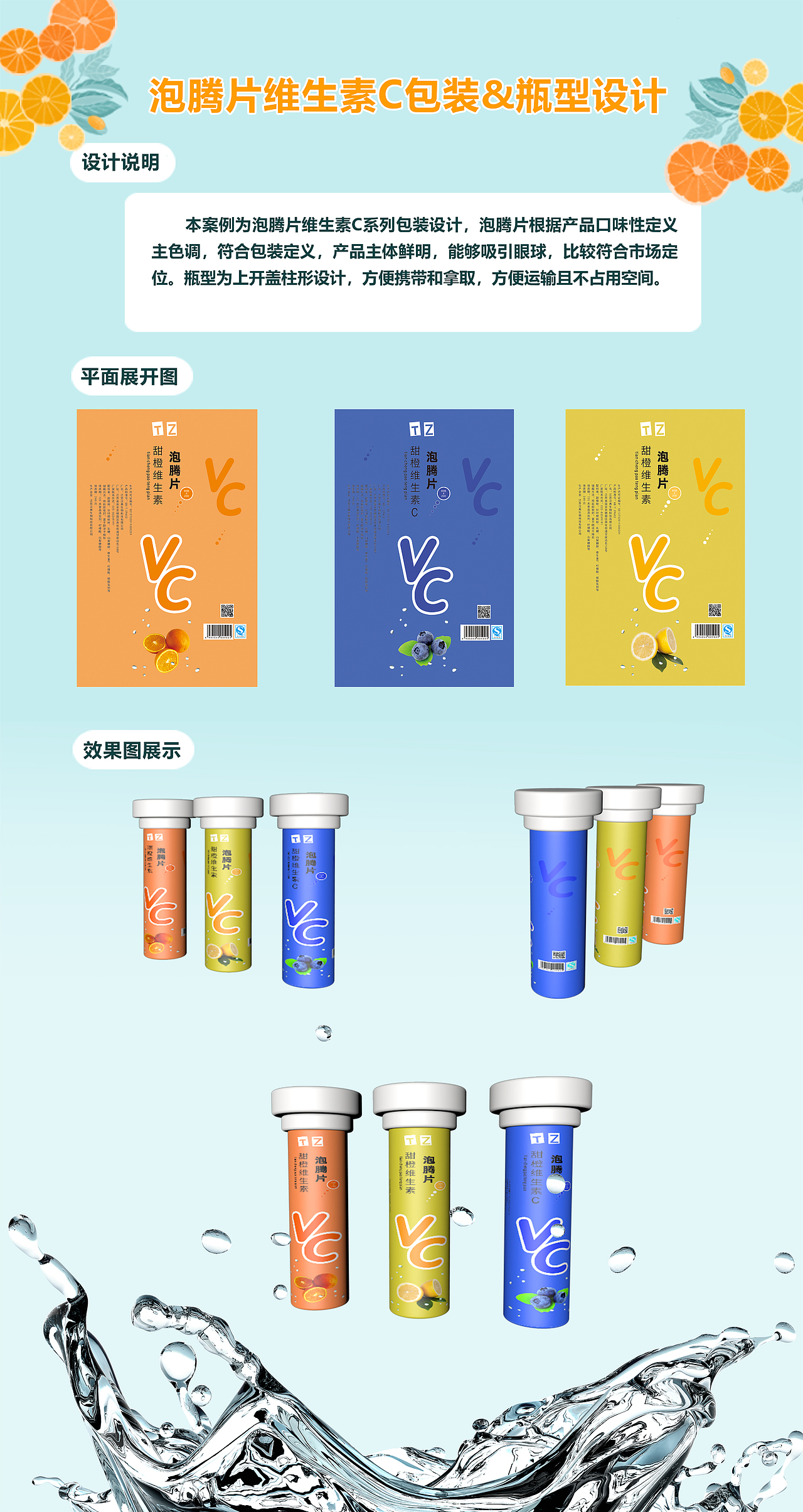 泡腾片包装 瓶型设计