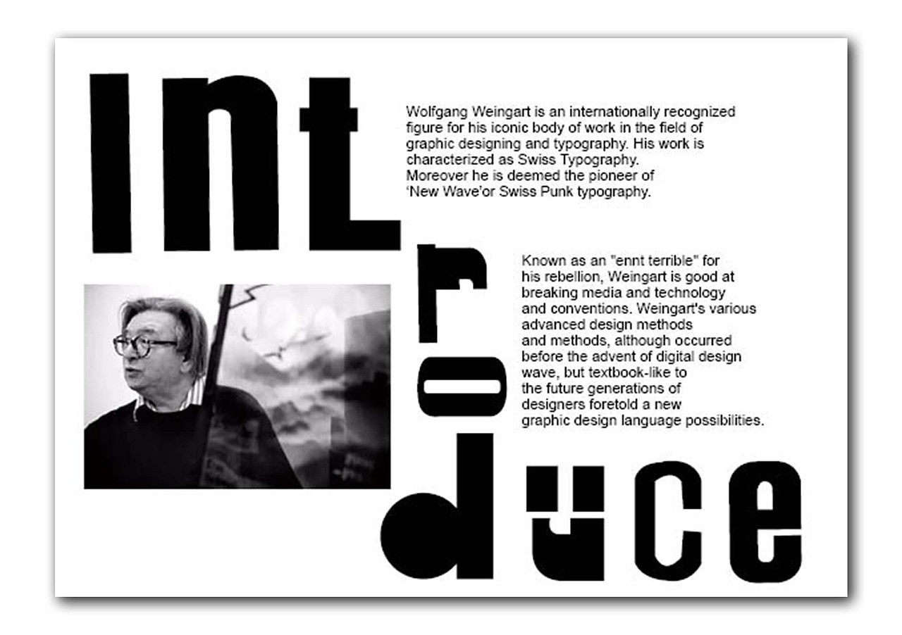 Font Fantasy Tour of Wolfgang Weingart