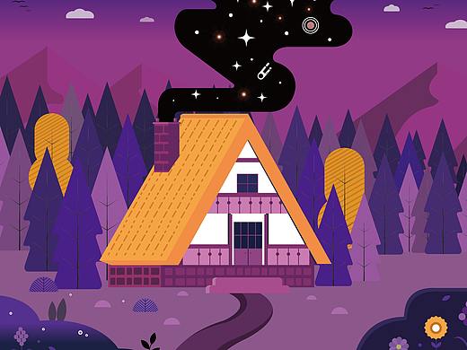 梦幻森林的林中小屋