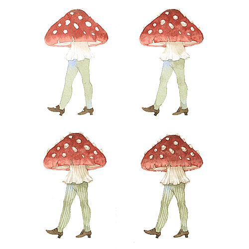 蘑菇环游记（图ZMTI4ODIyOTQw） - 商业插画 - 站酷设计师画画的lulu原创素材 - 站酷ZCOOL