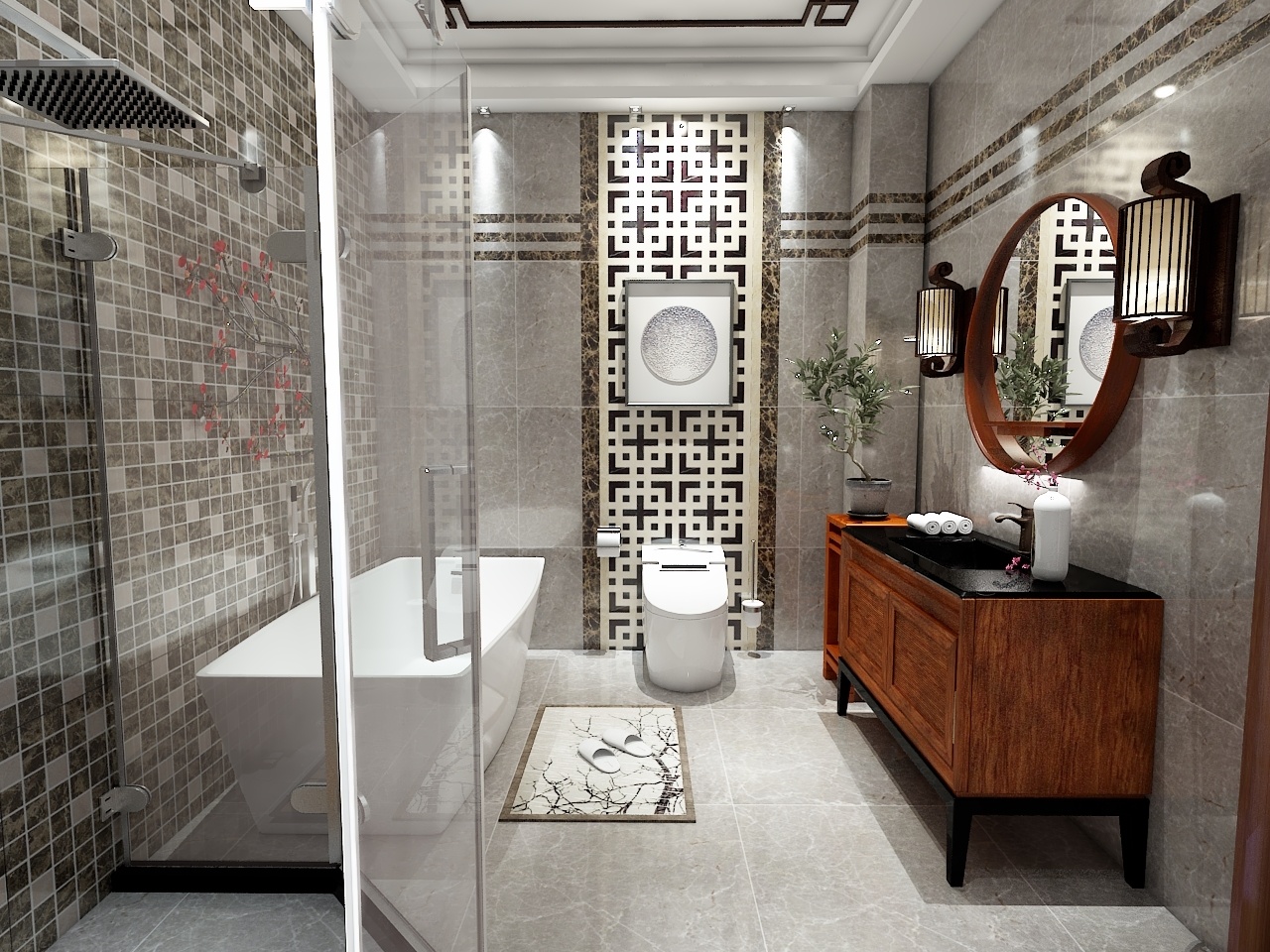 新中式卫浴空间