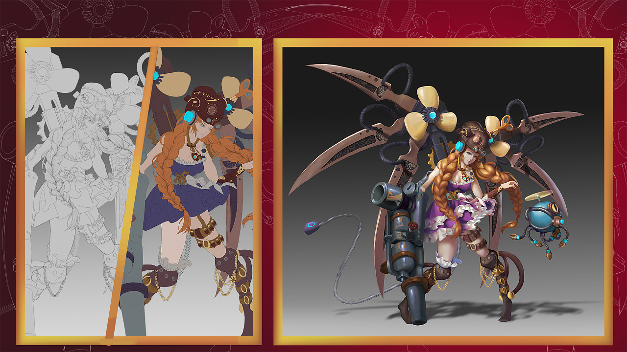 人物立绘和场景气氛练习|插画|概念设定|hakuai - 原创作品 - 站酷