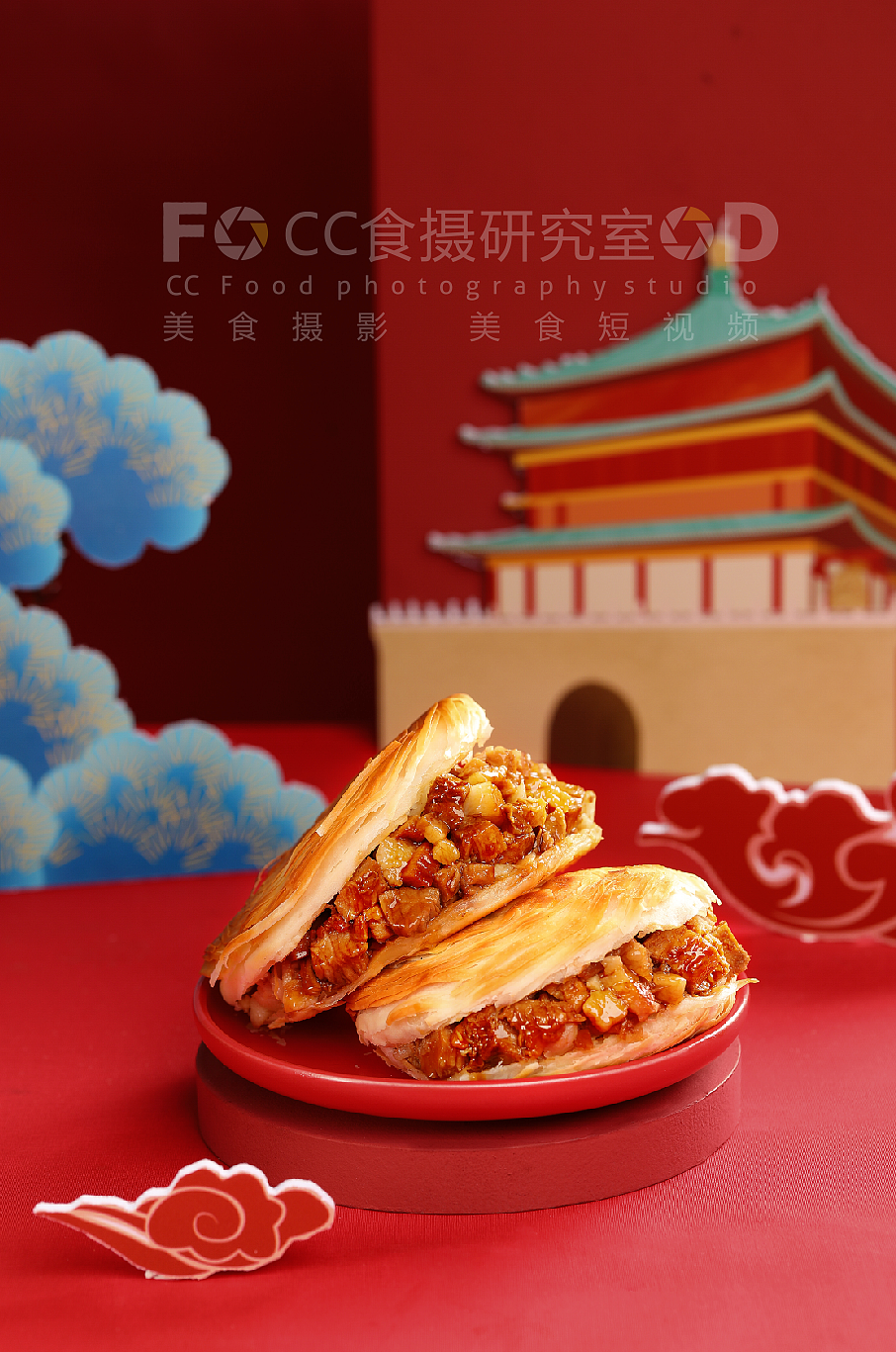 姑娘手肉夹馍.西安小吃