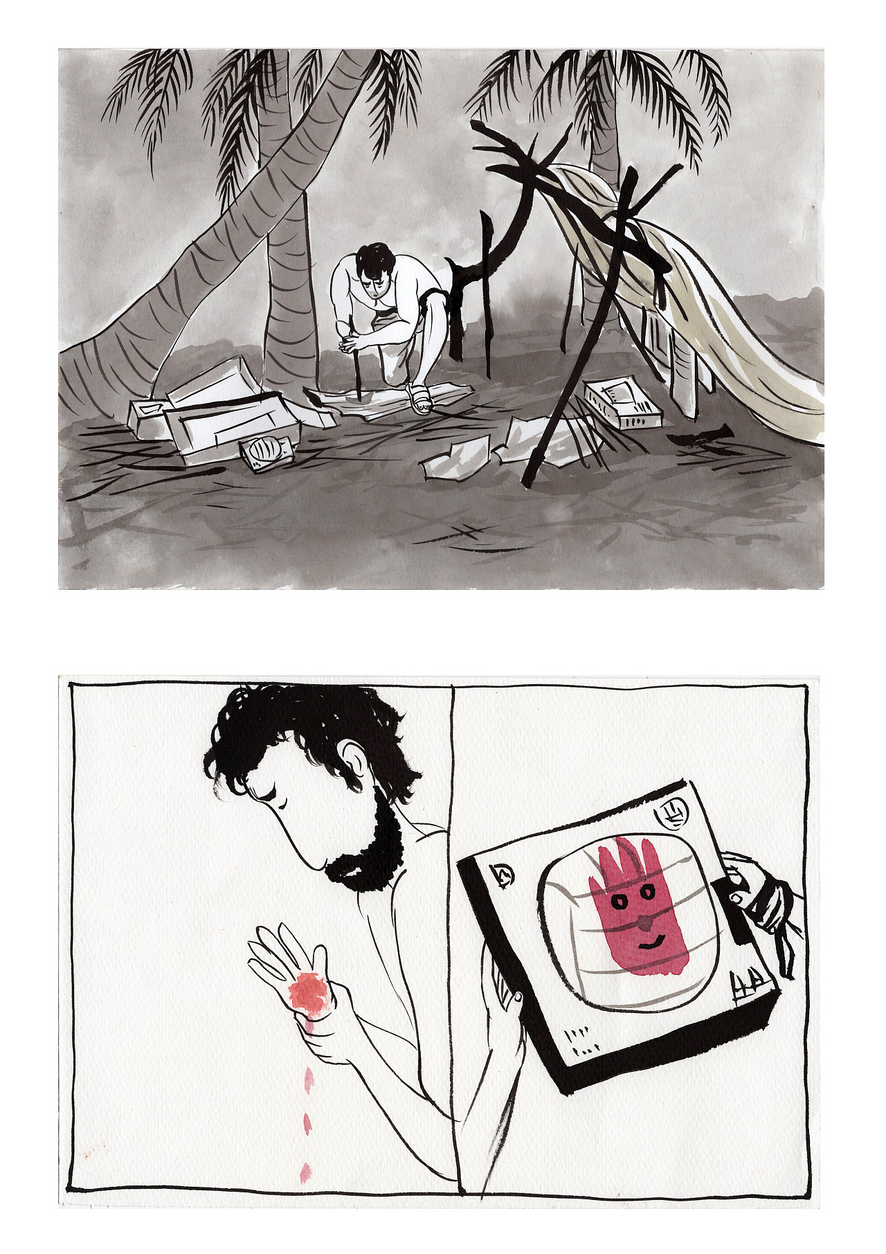 《荒岛余生》手绘篇