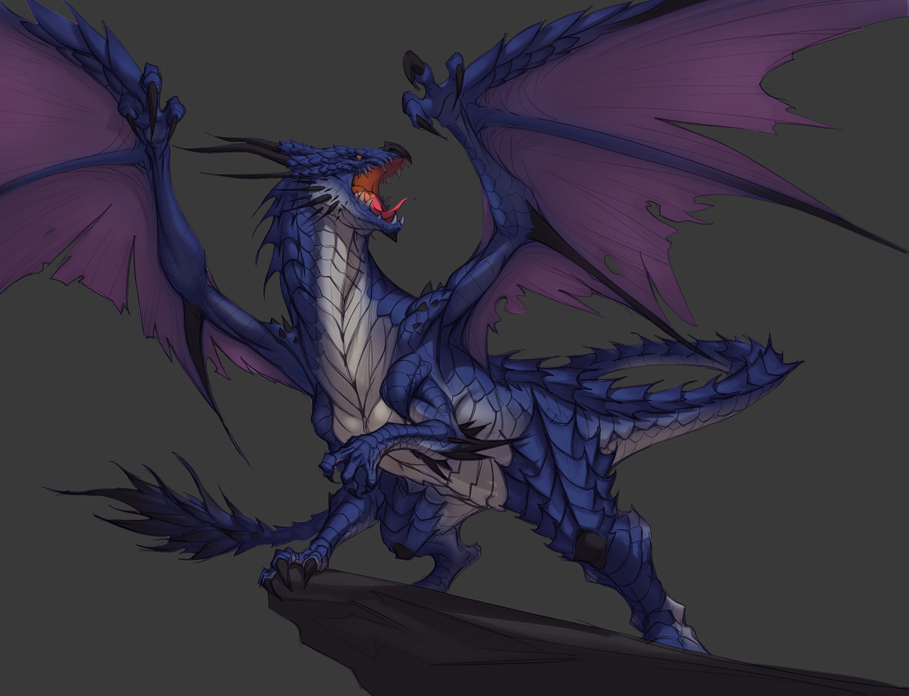 西幻巨龙|插画|艺术插画|汪大人 - 原创作品 - 站酷 (zcool)