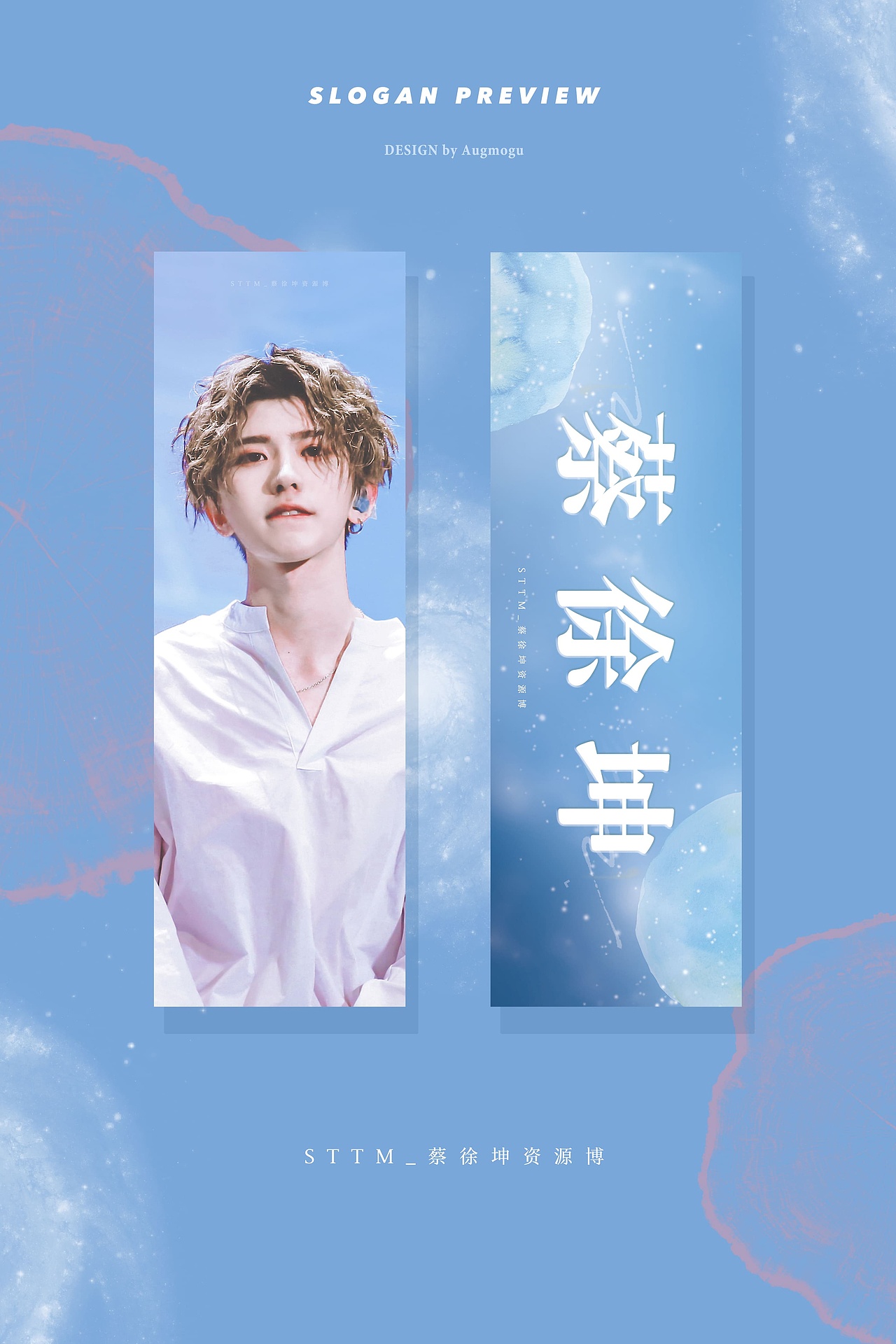明星周边产品设计蔡徐坤手幅