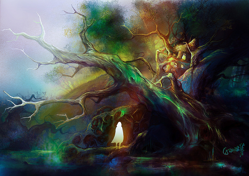 回到河岸-绘画教程（图ZMzYxNDg0MA==） - 商业插画 - 站酷设计师大树水彩原创素材 - 站酷ZCOOL