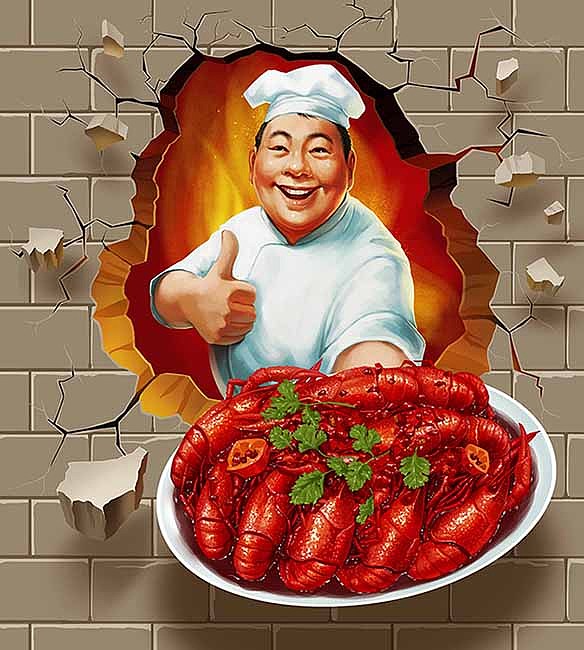 （娃他妈）手绘小龙虾系列（图ZODI0OTEyNjQ=） - 商业插画 - 站酷设计师娃他妈原创素材 - 站酷ZCOOL
