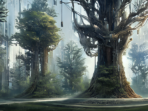 #AI创作实验室#大树与树杈