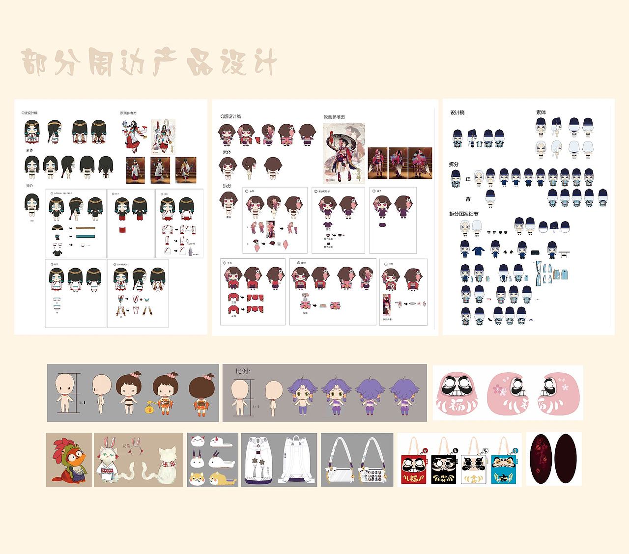 动漫周边、IP系列设计、生活日常产品系列设计