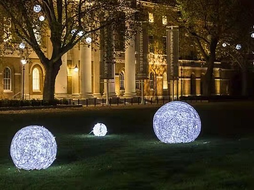 户外草坪新款景观灯装置定制工厂铭星厂家定制网状球灯