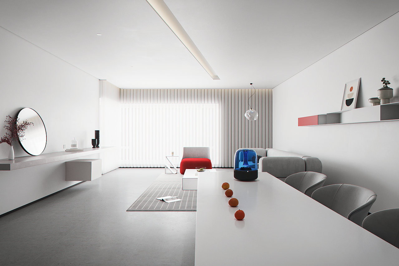 现代室内设计渲染表现