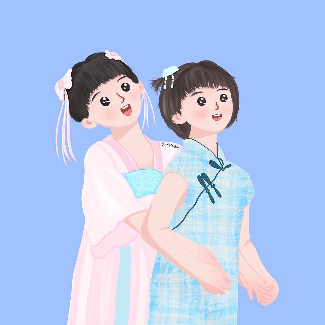 客稿一对小姐妹