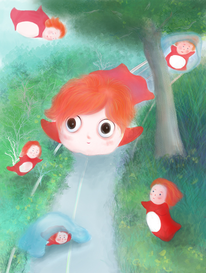 波妞|插画|儿童插画|livvvil_原创作品-站酷zcool