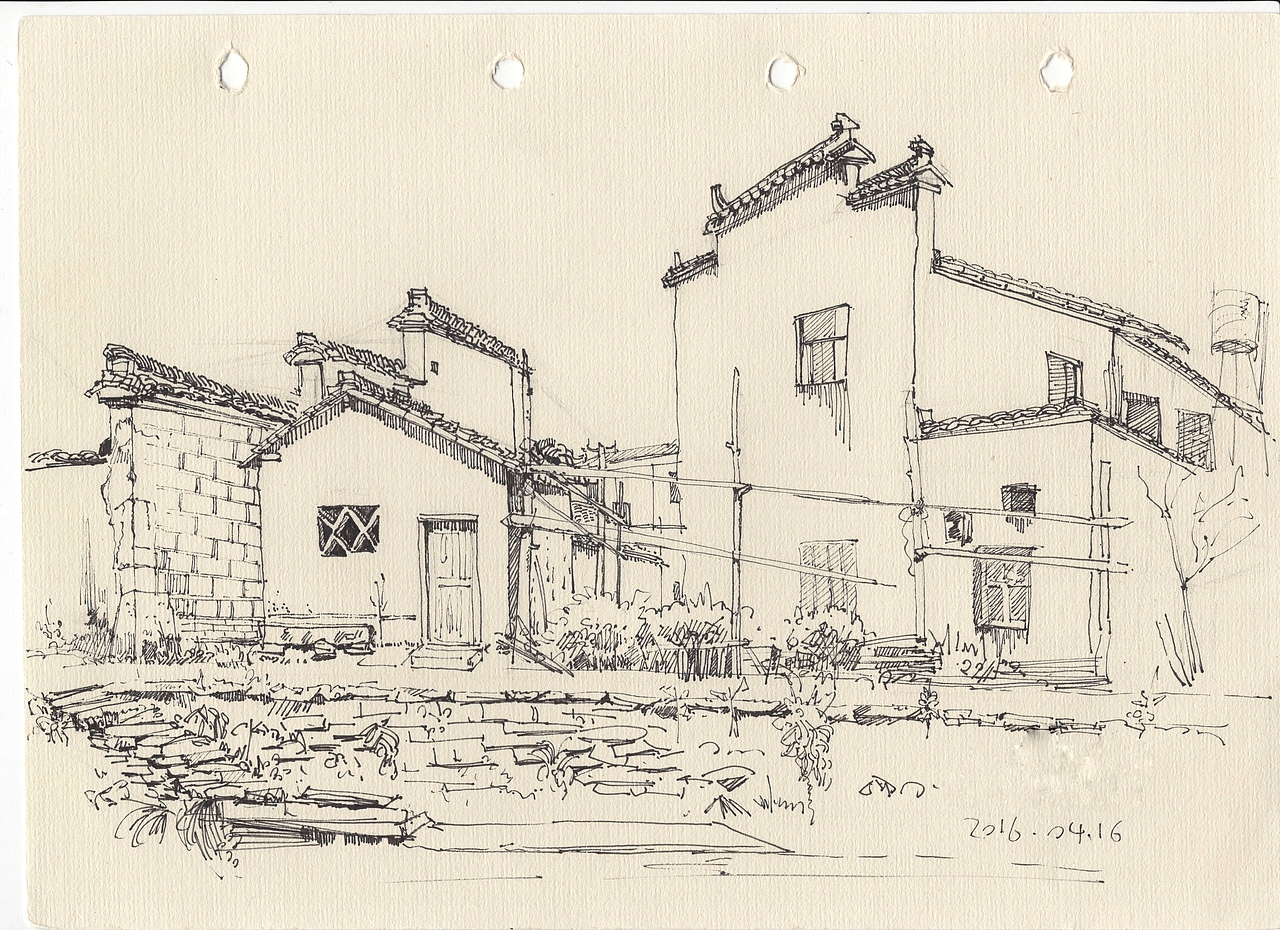 一些建筑速写(云南,江西)