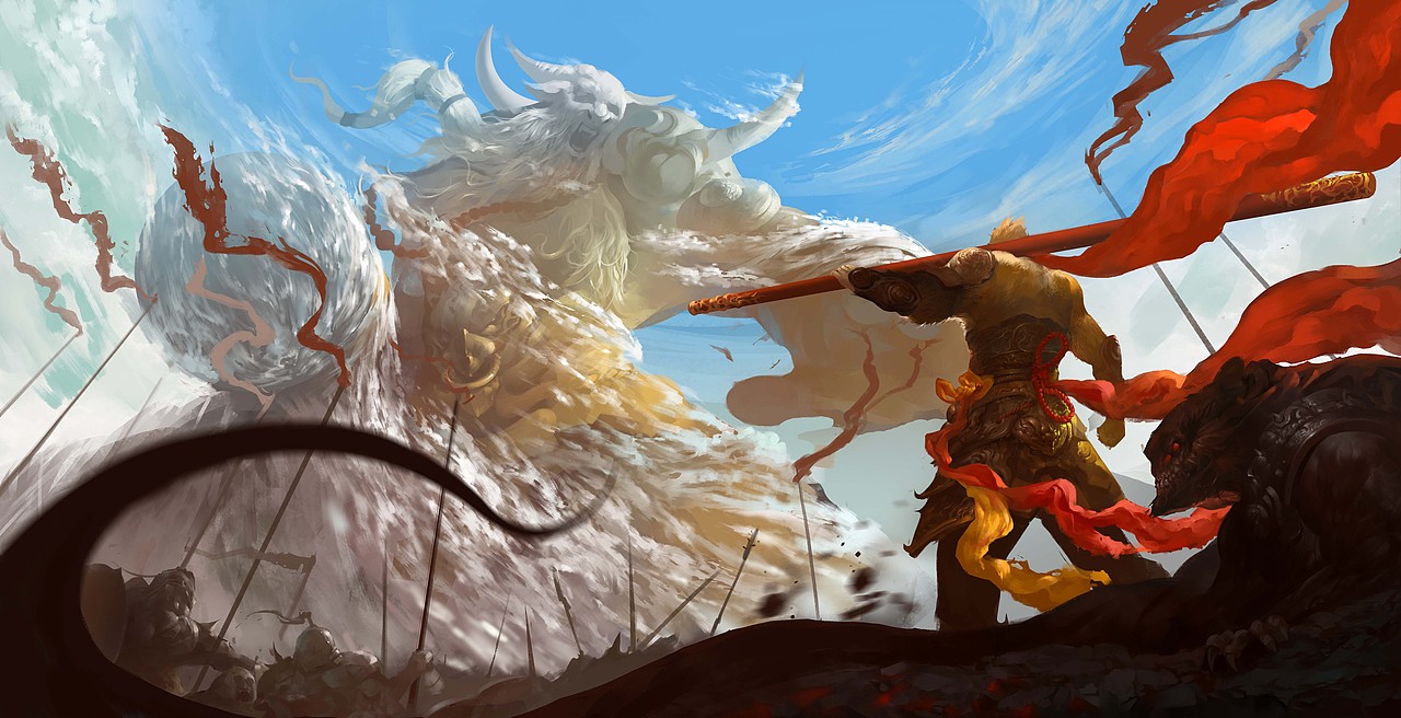 悟空|插画|游戏原画|画画的田园猫_原创作品-站酷zcool