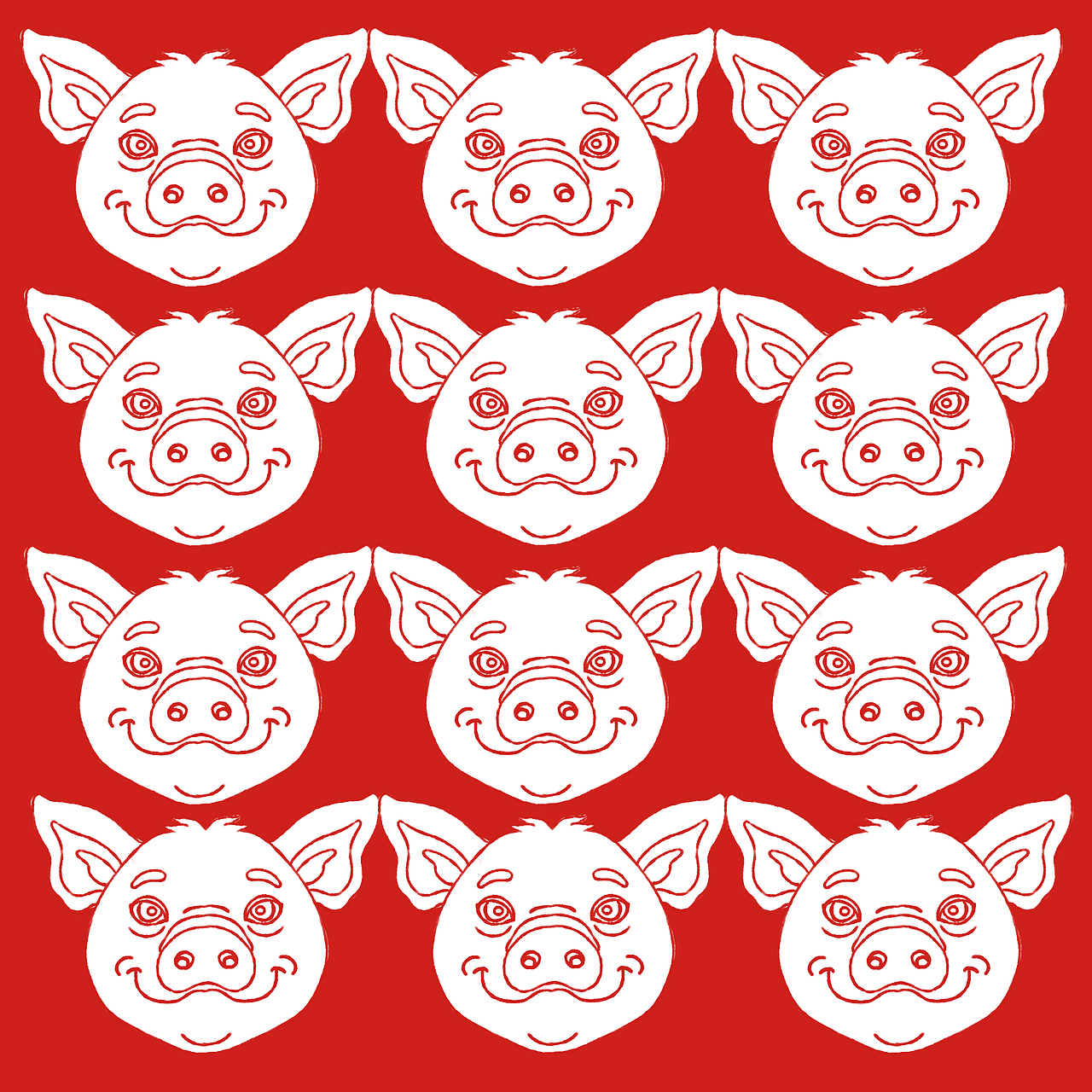 猪年快到啦（图ZMTI5MTMzMTg0） - 艺术插画 - 站酷设计师杜小米原创素材 - 站酷ZCOOL