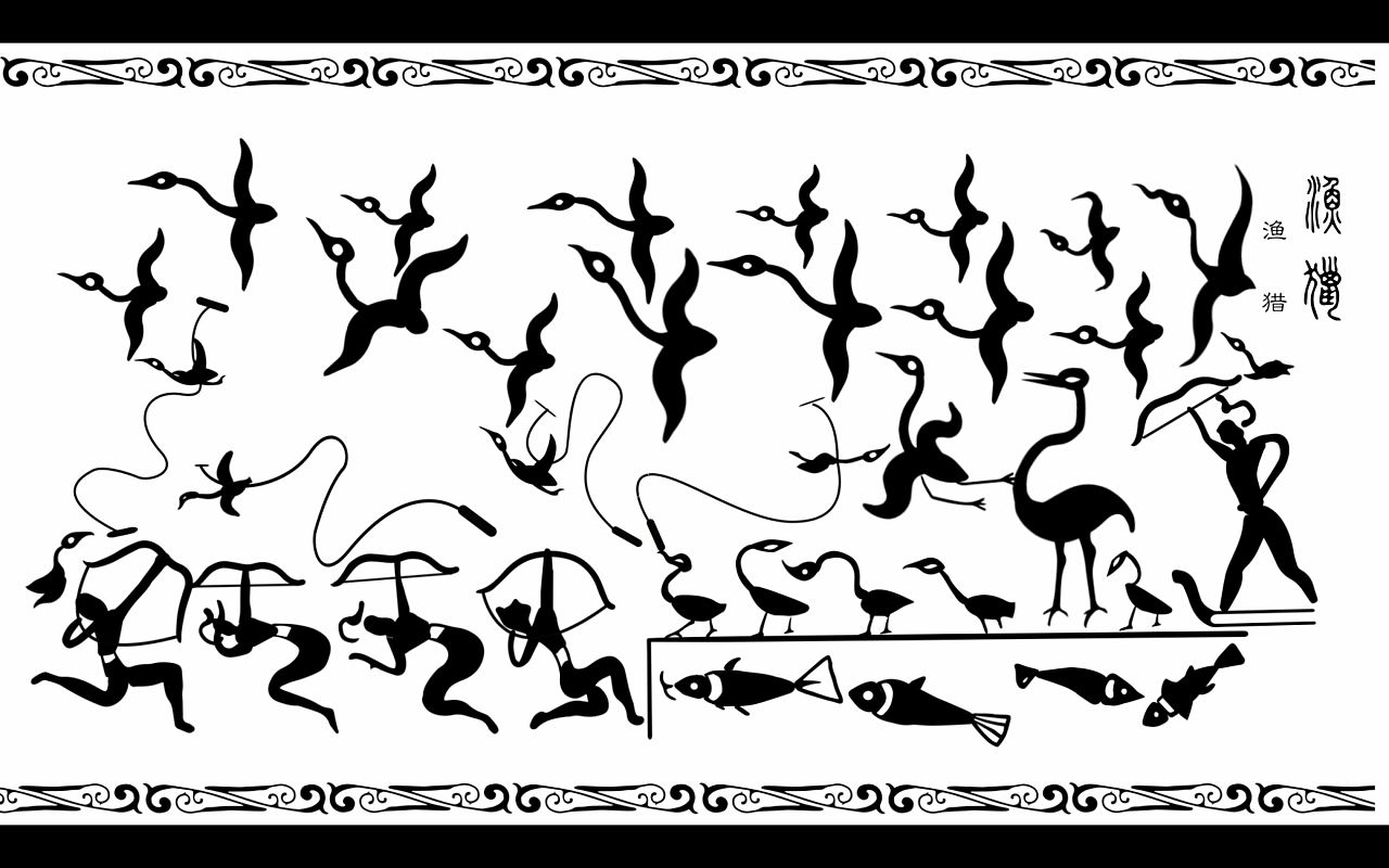 宴乐渔猎攻占纹壶 动态化