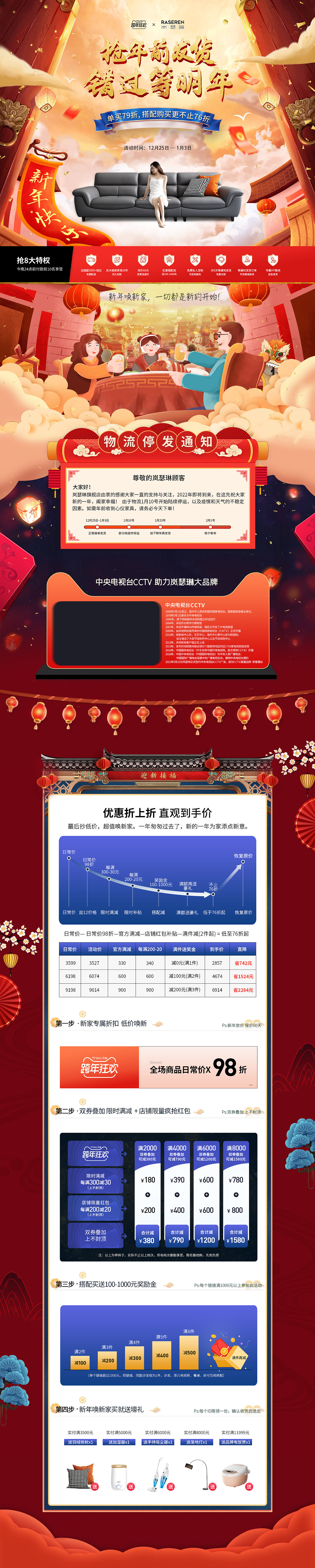 新年元旦元宵家具首页（图ZMjgyNjk1ODUy） - 电商 - 站酷设计师Super丶曼原创素材 - 站酷ZCOOL