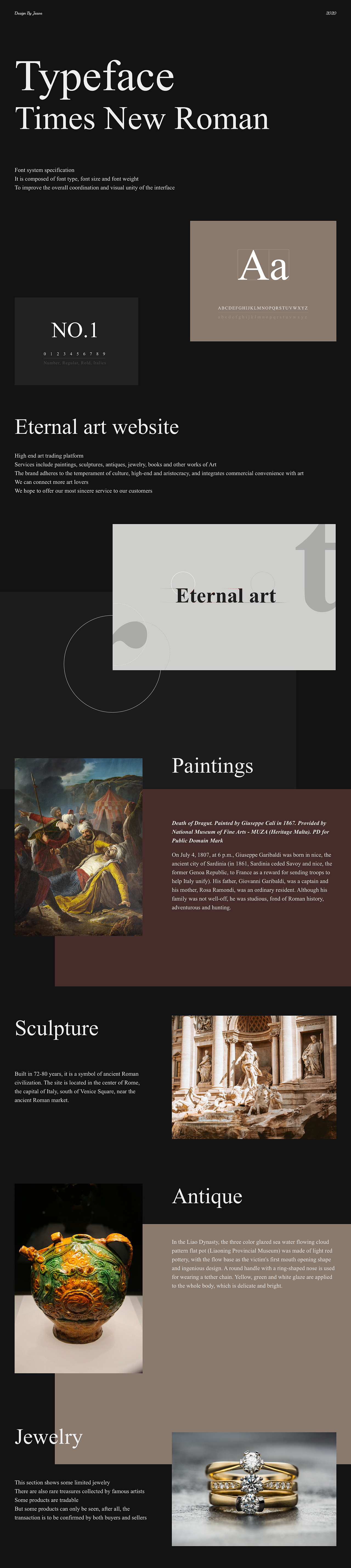 Eternal art Website Design