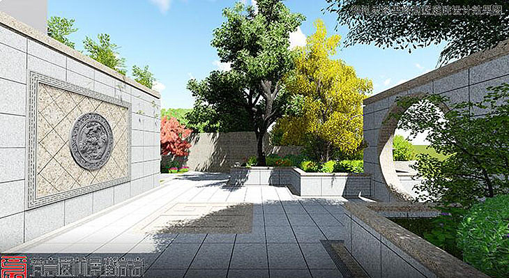 郑州别墅庭院设计,郑州思念果岭别墅庭院设计,郑州庭院设计,郑州别墅花园设计