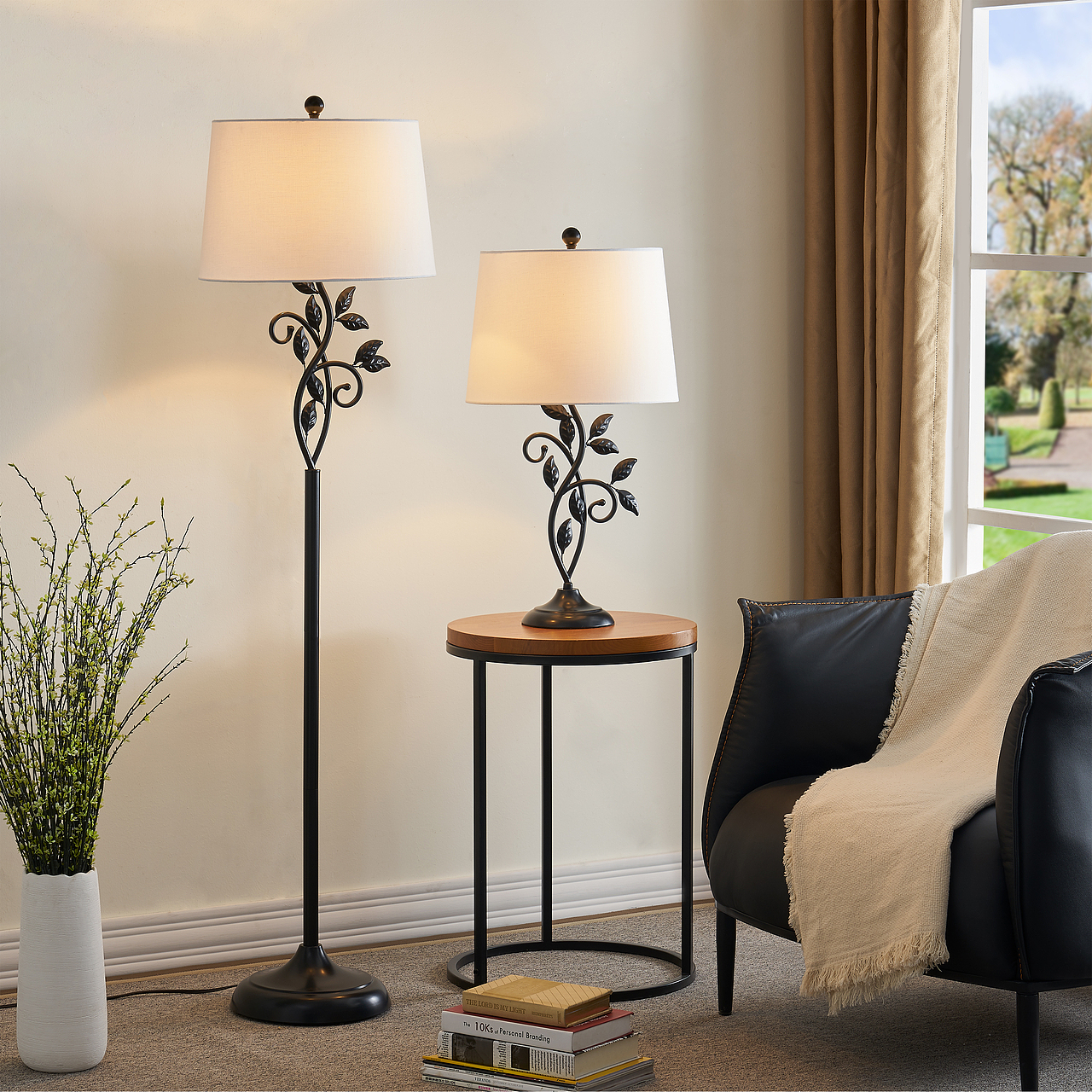 落地灯台灯组合