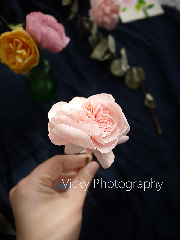 糯米纸花可以吃的花花没有制作工具徒手做的