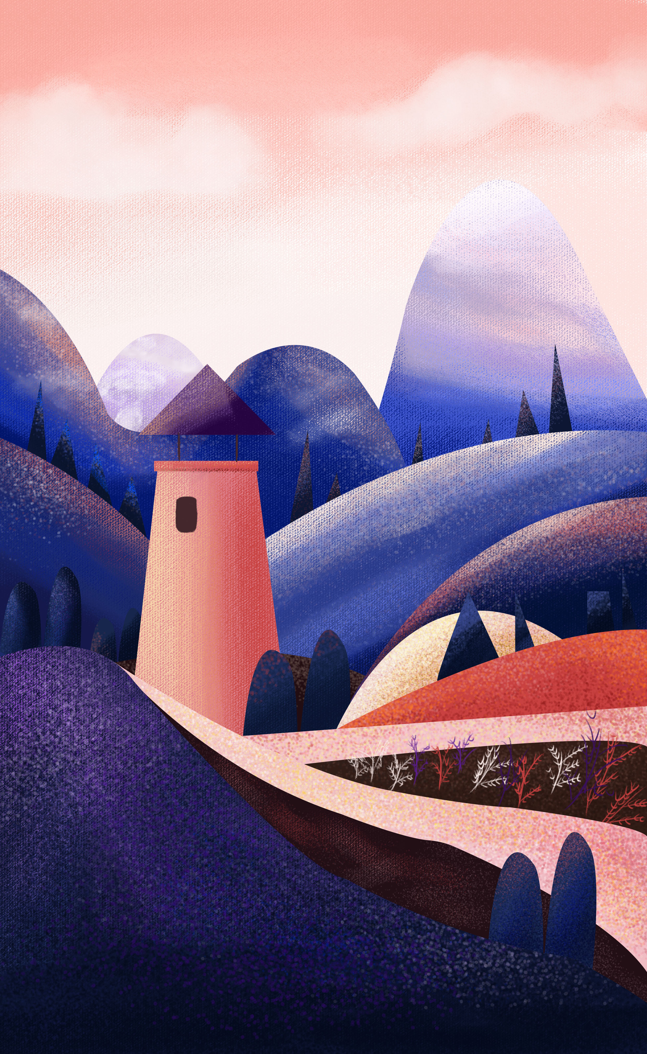 风景|插画|商业插画|晚安0322 - 临摹作品 - 站酷 (zcool)