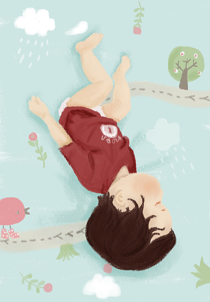 2015年12月宝宝的睡姿插图（图ZODYzMzQyMTY=） - 儿童插画 - 站酷设计师叫圈圈也叫夯卷原创素材 - 站酷ZCOOL