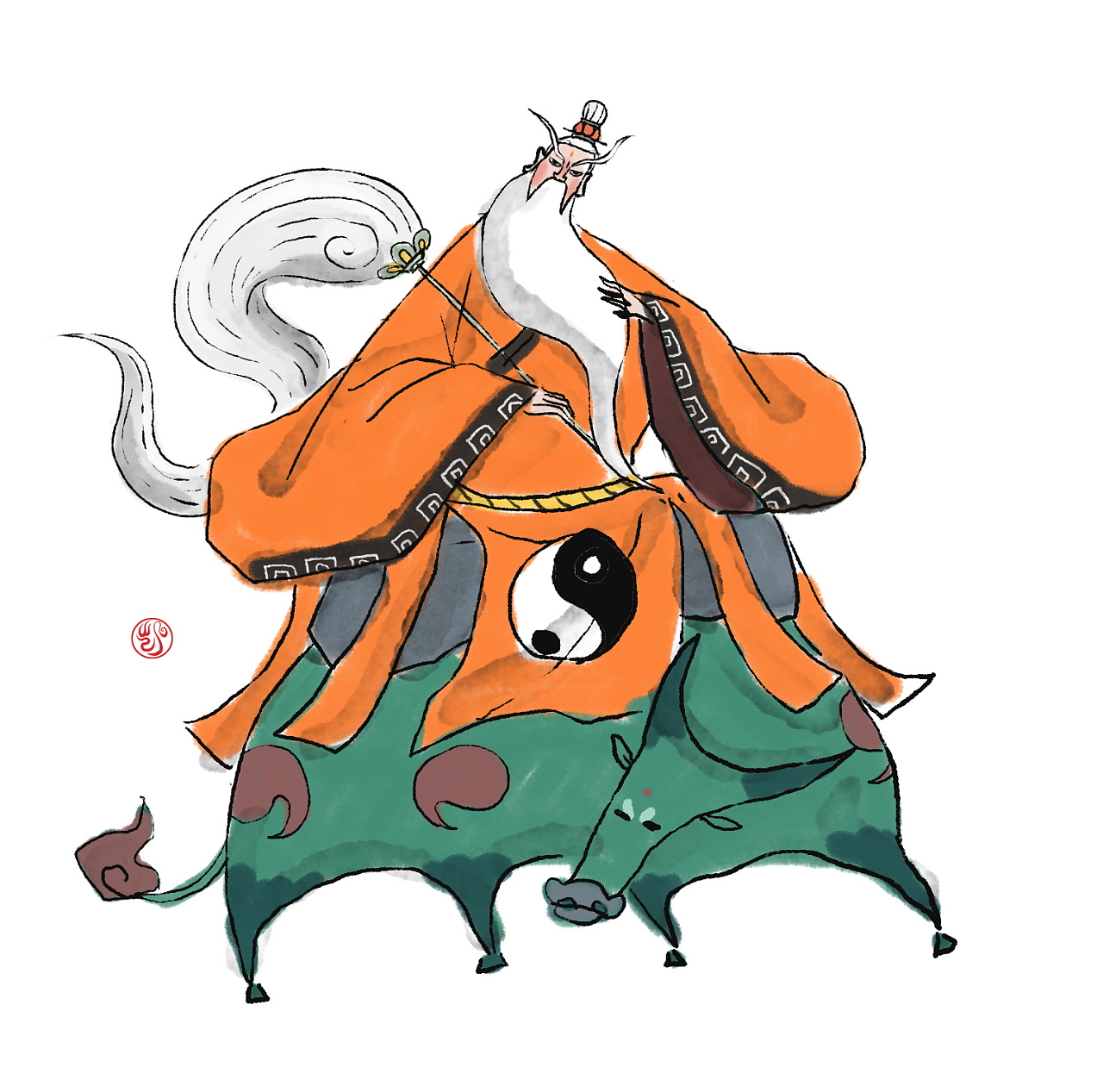 颜色借鉴了西游记里的老君服饰颜色推 荐