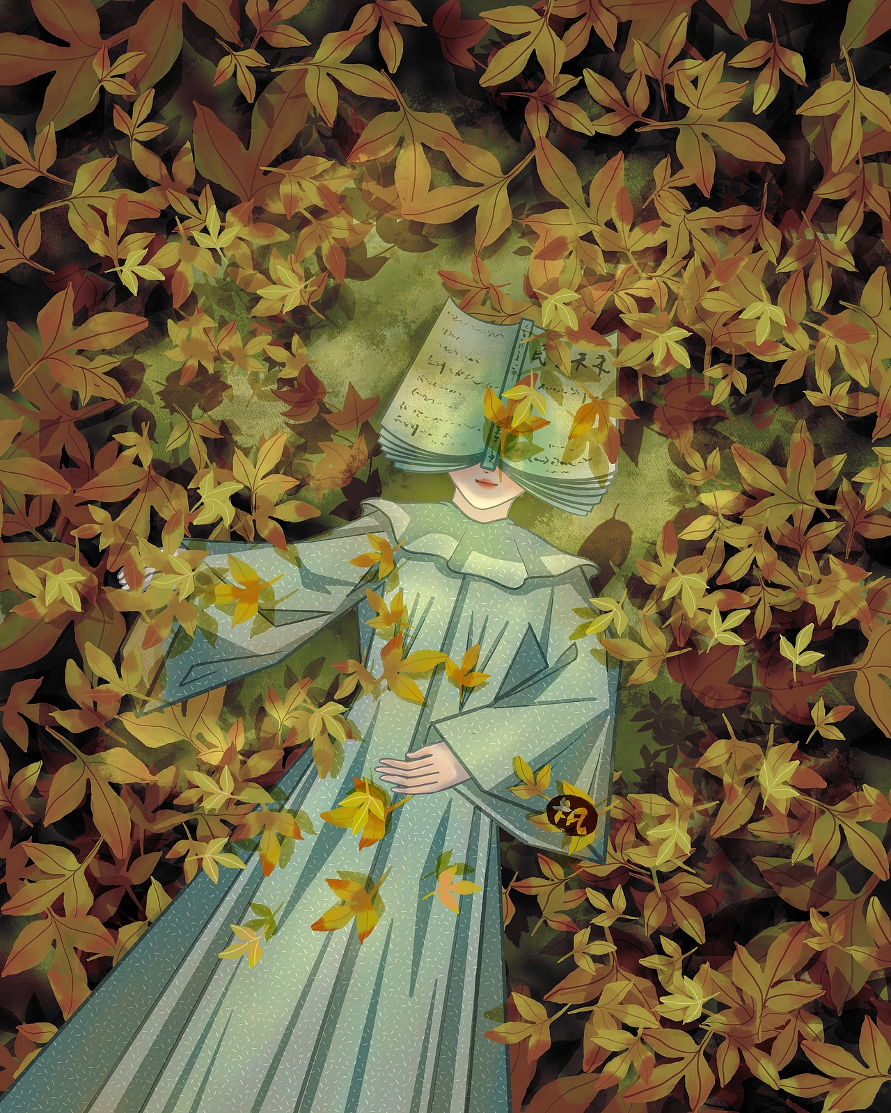 春夏秋冬 四季分明 原创插画