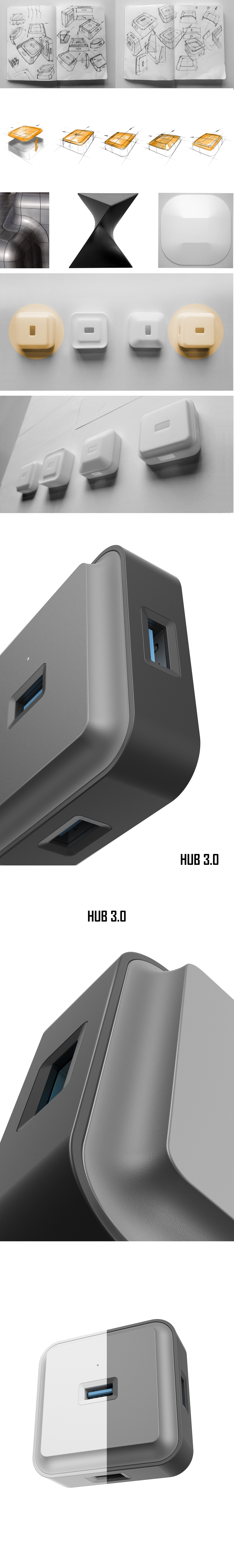 HUB3.0产品设计和造型分析（图ZMTQ1OTQ0OTk2） - 电子产品 - 站酷设计师前三十原创素材 - 站酷ZCOOL