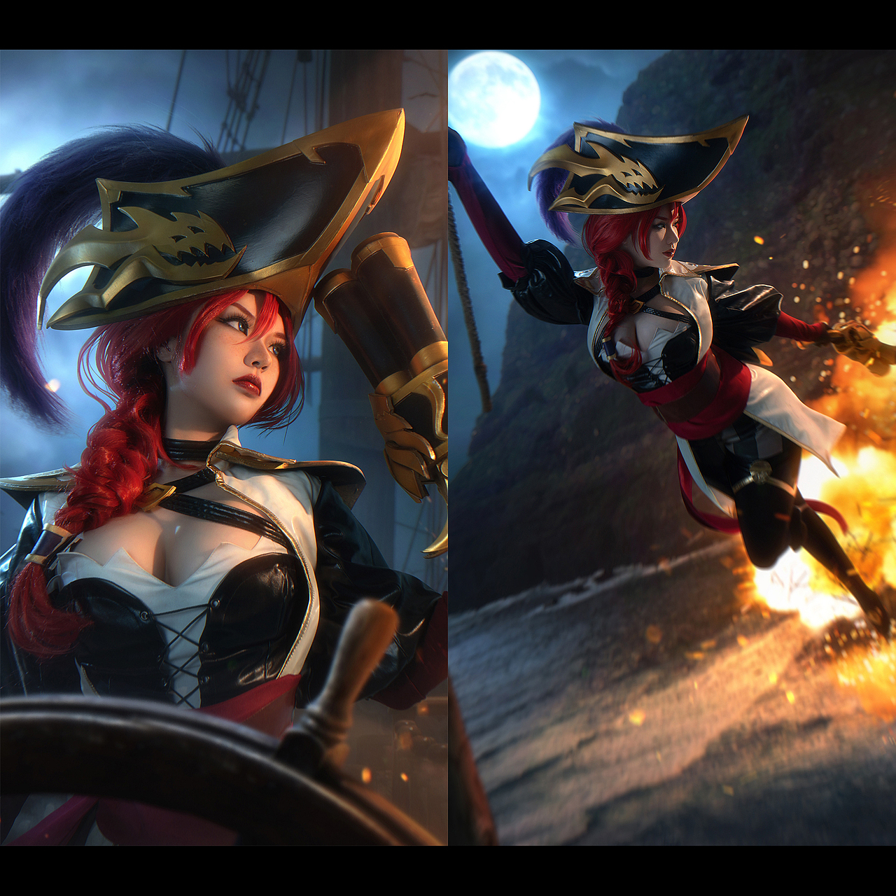 英雄联盟女枪厄运小姐cosplay正片lol赏金女船长