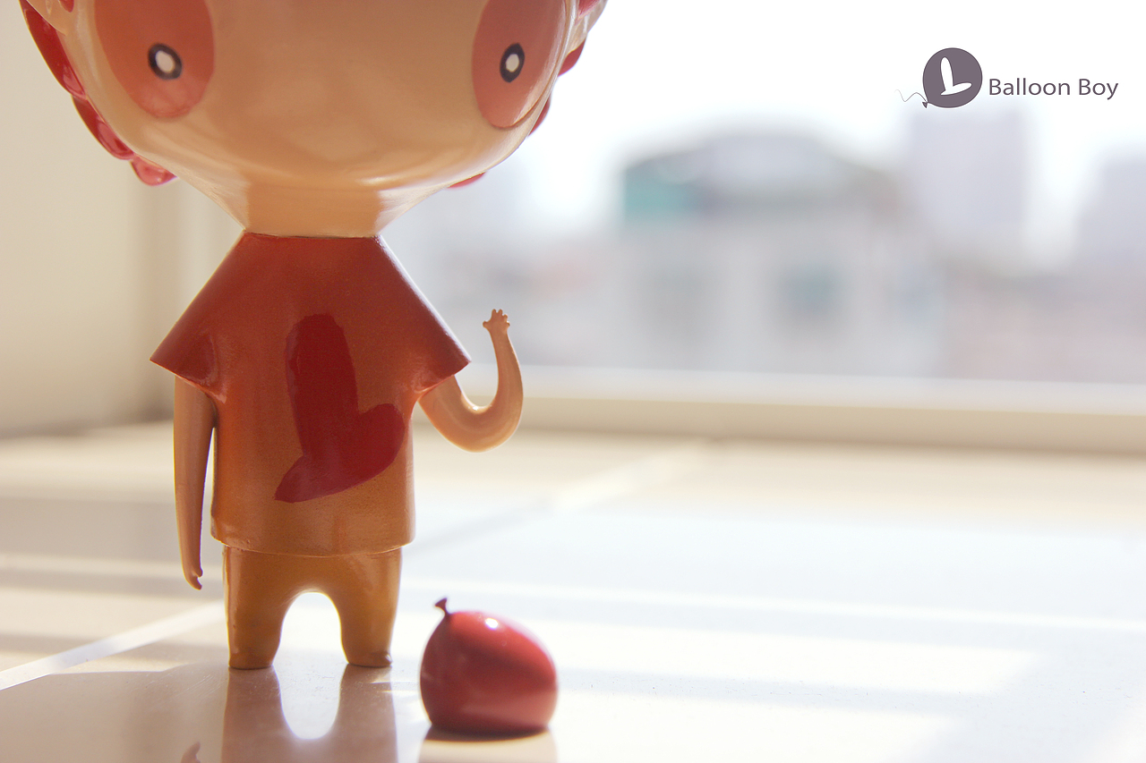 Balloon Boy Art Toy 实物拍摄