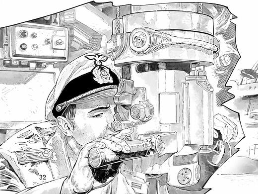 老连环画，写实漫画，军事插画，人物速写线描肖刚漫画