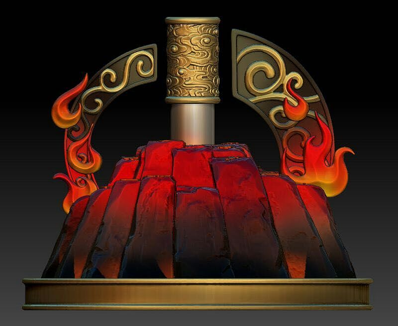 火焰山（图ZNjE2OTExMjQ=） - 生活用品 - 站酷设计师中国古时候原创素材 - 站酷ZCOOL