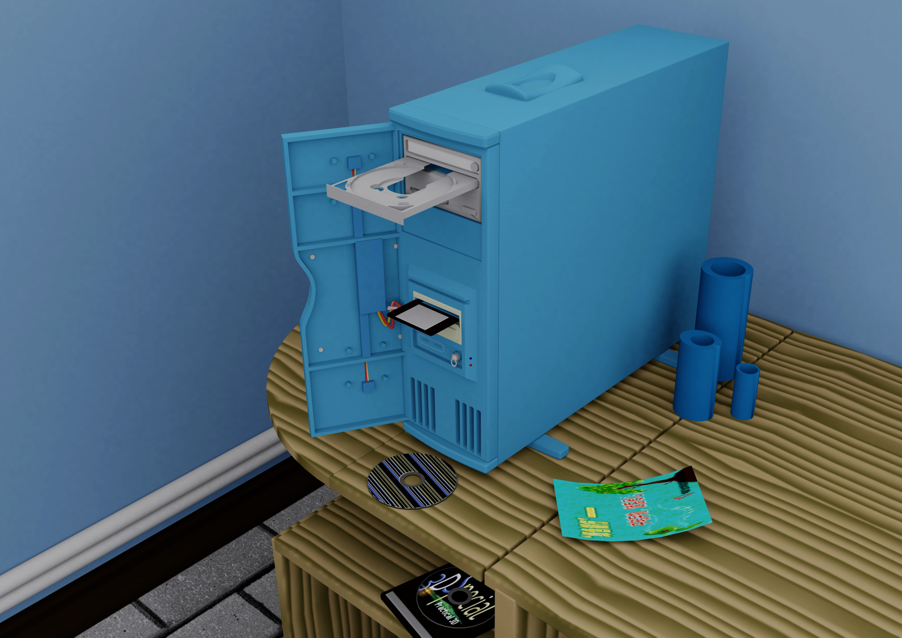 3dmax初期建模作品系列-12.27